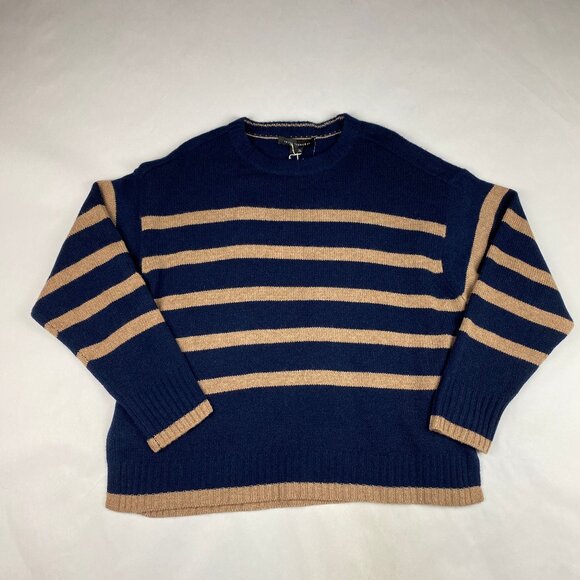 NWT Skull Cashmere 360 Cashmere Sweater Women's Size Medium Striped - Picture 3 of 16